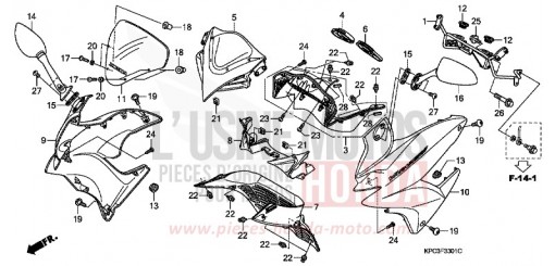 WINDLAUF (XL125V7/8) XL125V8 de 2008